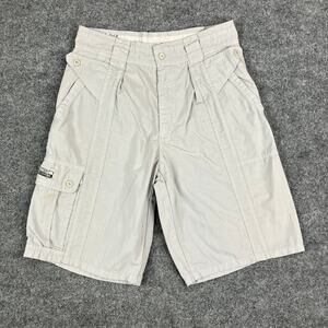 Bugle Boy Cargo Shorts Mens Size 31 Gray Utility Pocket Casual Vintage‎ Y2K